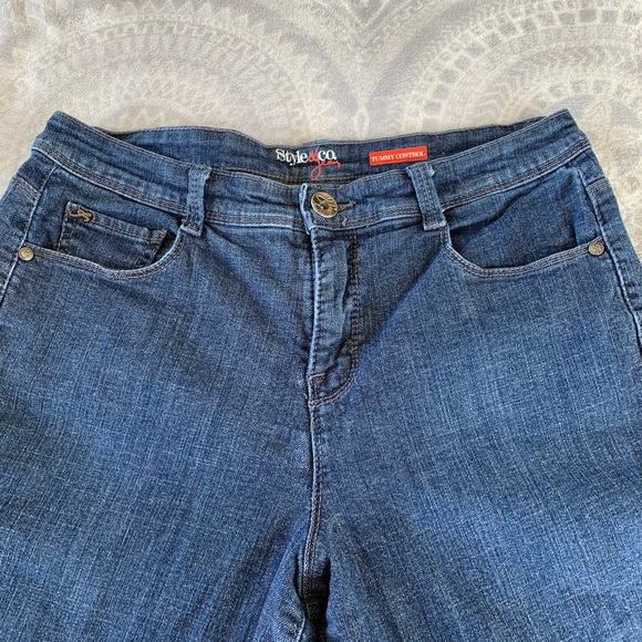 Style & Co Denim Capri Tummy Control - Picture 6 of 8